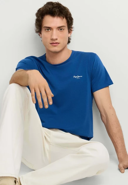 Мужская футболка Pepe Jeans Basic, синяя