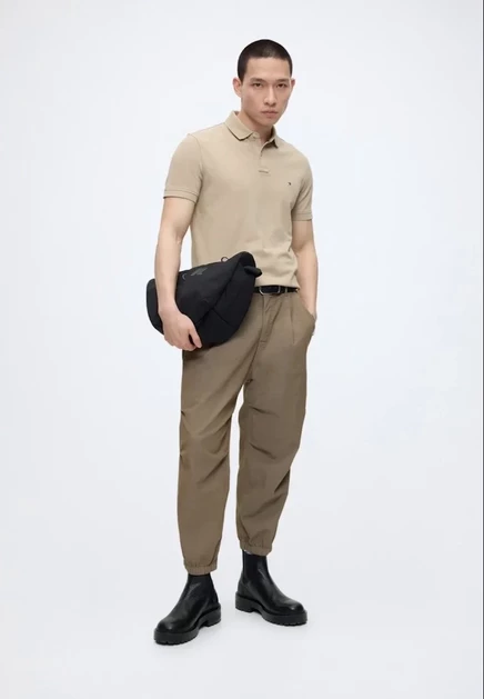 Мужское поло Tommy Hilfiger 1985 Regular, коричневое