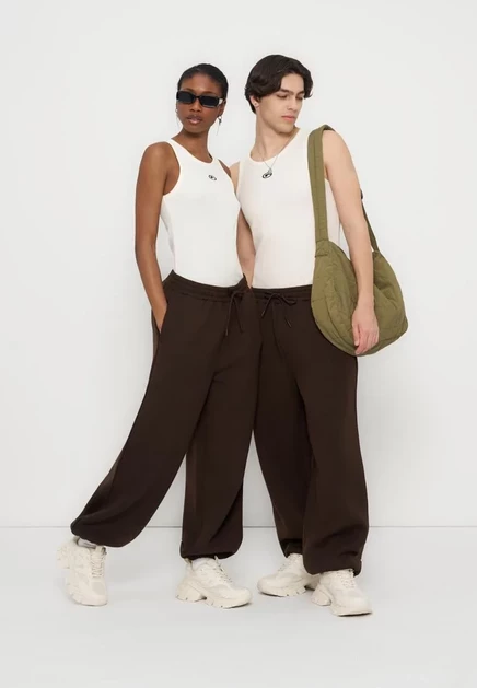 Унисекс-брюки YOURTURN by Zalando, коричневые