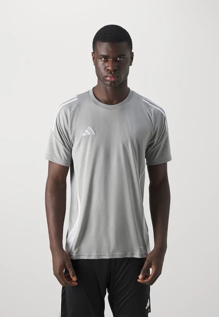 adidas Performance TIRO24 JERSEY - Sports T-shirt - team power red 2white team mid grey/white