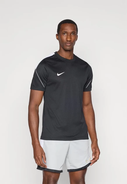 Мужская футбольная футболка Nike Performance, черно-белая