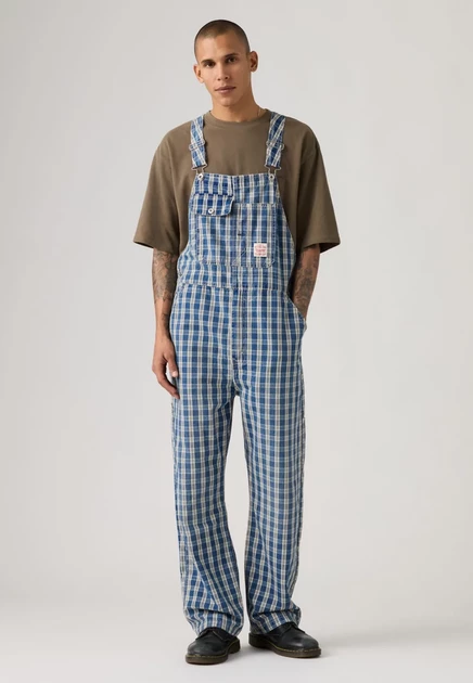 Мужской комбинезон Levi's Workwear Loose Overalls, летняя клетка