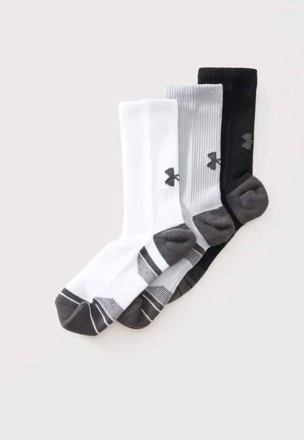 Спортивные носки Under Armour унисекс, 3 пары, серо-белые