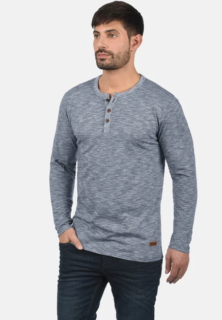 Мужской лонгслив Solid SDMIGOS STRIPED, синий