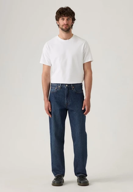 Levi's® 568® STAY LOOSE - Loose Jeans - today is a gray day ltwt linen+ denim check the score