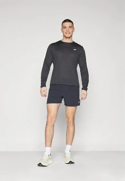 Мужские шорты New Balance RC 5″, бордово-черные