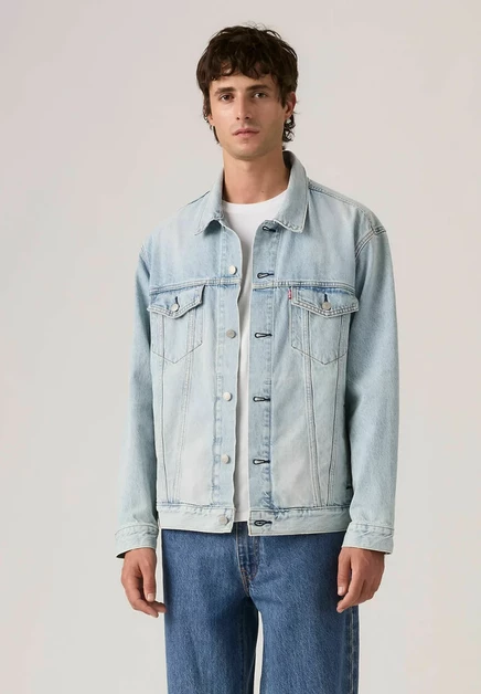 Мужская джинсовка Levi's Trucker, выбеленный индиго