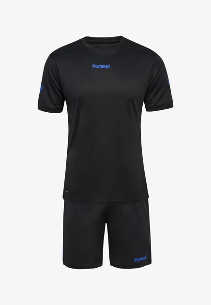 Футболка унисекс Hummel, чёрно-синяя