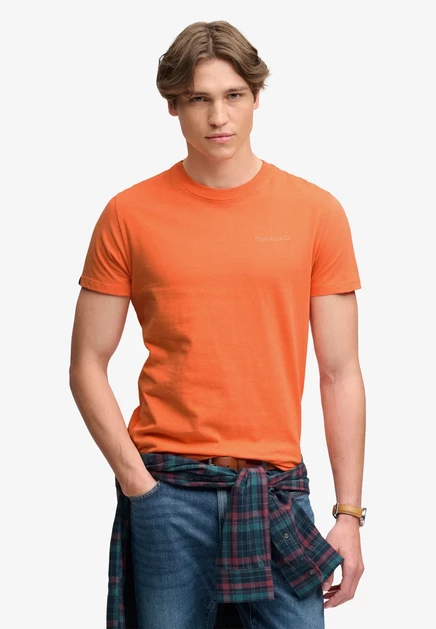 Мужская футболка Superdry Essential Logo, коралловая