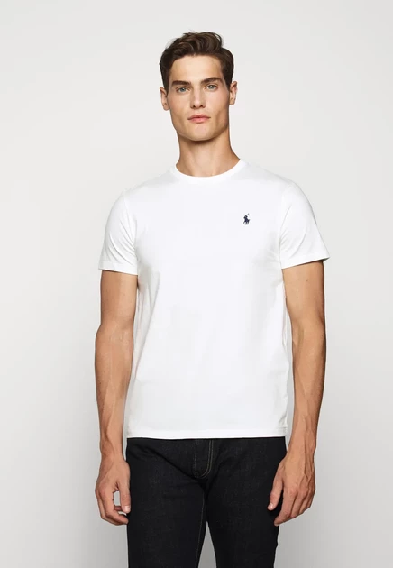 Мужская футболка Polo Ralph Lauren Custom Slim Fit, синяя