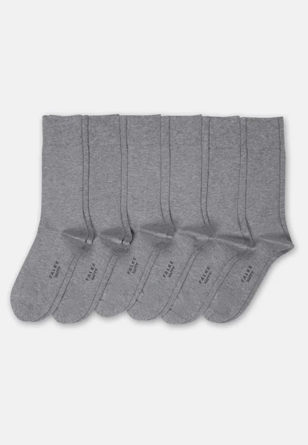 Мужские носки Falke Happy, 6 пар, светло-серые