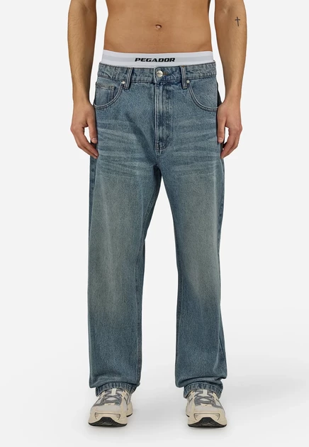 Мужские джинсы Pegador Baltra Baggy, голубые