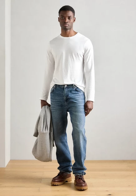 Мужские лонгсливы Lindbergh Basic Tee, 3 шт., черный/белый/темно-синий