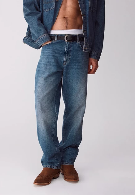 Мужские джинсы United Colors, Vintage Wash, синие