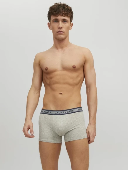 Мужские боксеры Jack & Jones JACOLIVER, 5 шт., темно-серый меланж