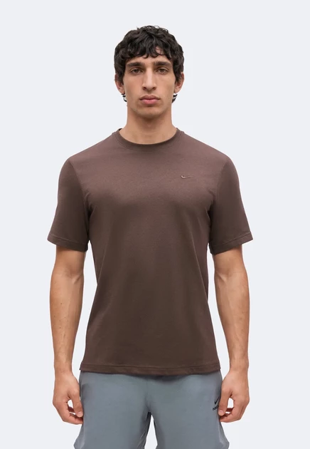 Nike Performance M NK DF PRIMARY STMT SS - Sports T-shirt - black baroque brown