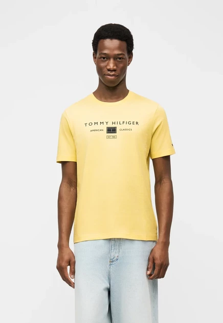 Мужская футболка Tommy Hilfiger Brand Love, черная