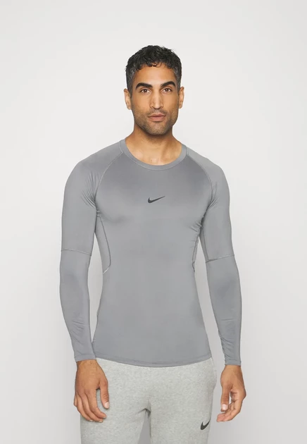 Мужской лонгслив Nike Performance DF Tight, серо-черный