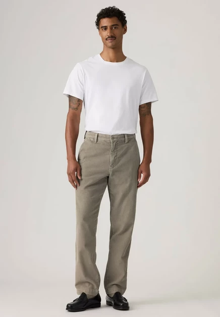 Levi's® XX CHINO AUTHENTIC RELAXED - Trousers - miles plaid mtt sand khaki auth gd - greys
