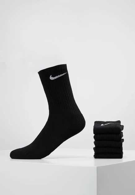 Спортивные носки Nike Performance, 6 пар, черные/белые