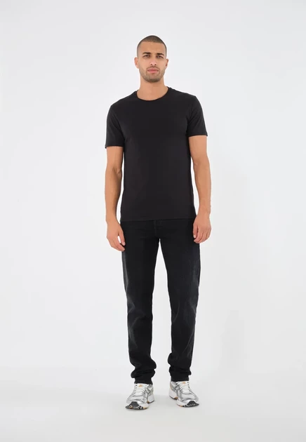 Pier One by Zalando 5 PACK - Basic T-shirt - egret/greige/ash rose/fig/caviar black