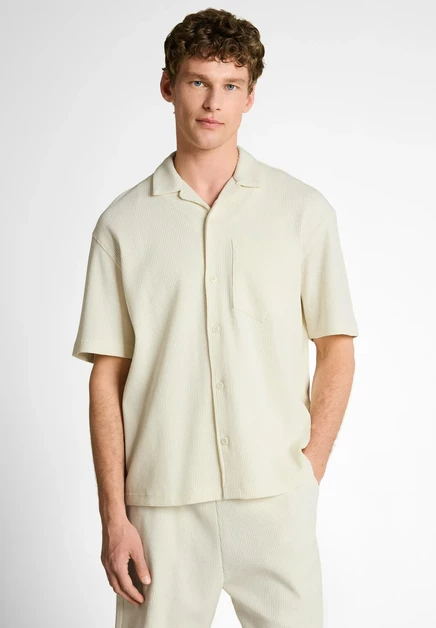 Мужская рубашка Tom Tailor Denim Relaxed Fit, белая