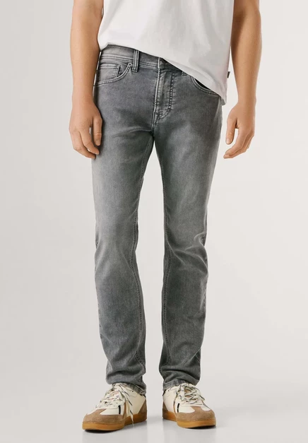 Мужские зауженные джинсы Pepe Jeans GYMDIGO, серые