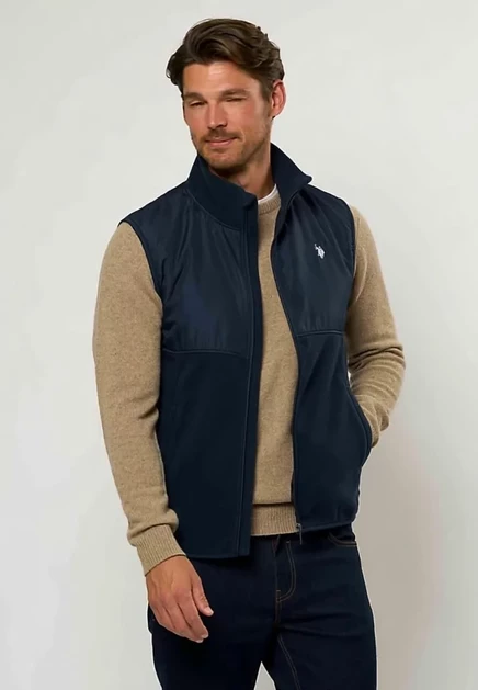 Мужской жилет U.S. Polo Assn. Umwesti, темно-сапфировый