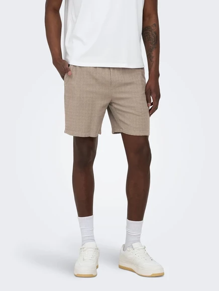 Only & Sons ONSTEL Straight Fit - Shorts - beige desert taupe