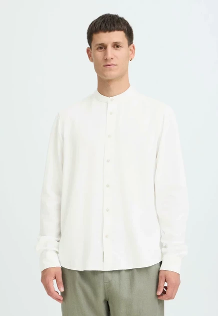 Мужская рубашка Blend BHLINES Linen Mix, белая