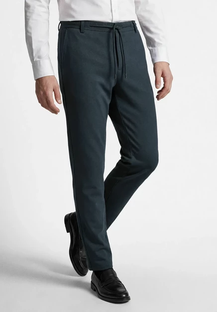 Thomas Goodwin ANZUGHOSE 3936-2835 IN  SLIM-FIT - Trousers - schwarz dunkelblau