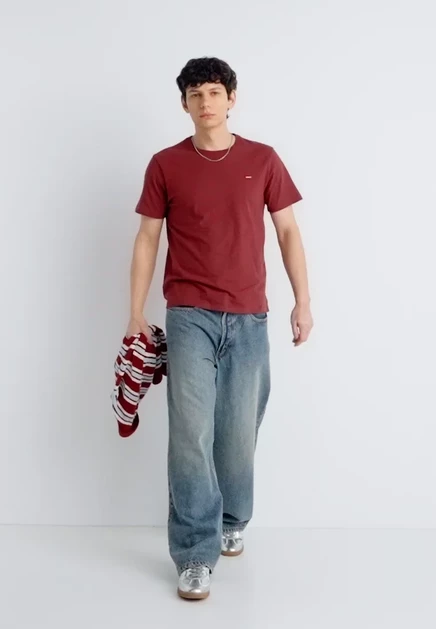 Мужская футболка Levi's Original Tee, бордовая
