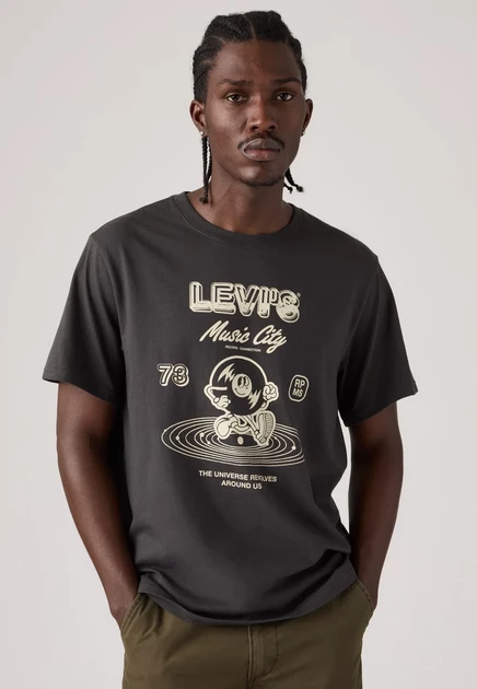 Levi's® RELAXED FIT TEE - Print T-shirt - coastal creative fresh and smooth pumice stone phantom