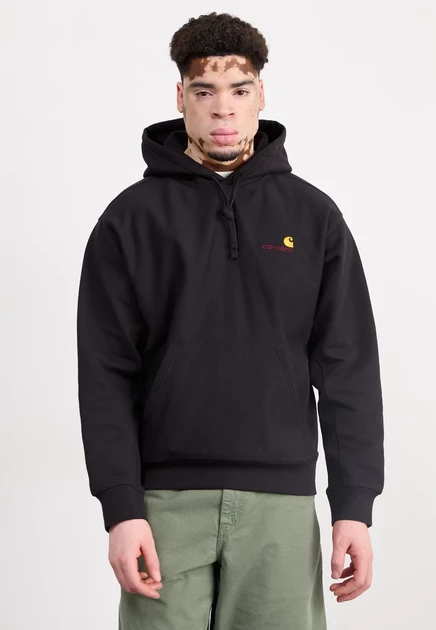Мужское худи Carhartt WIP American Script, черное