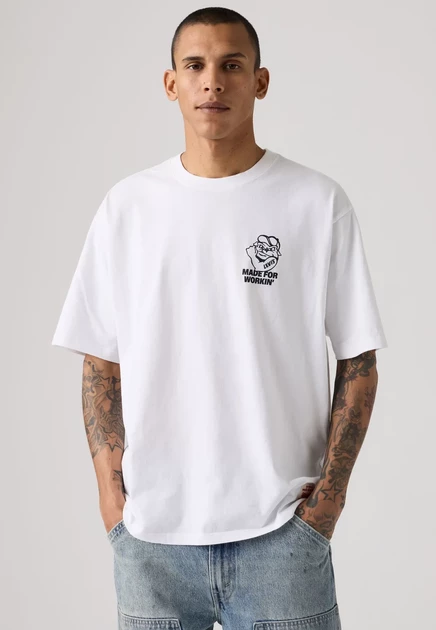 Мужская футболка Levi's Workwear Graphic Tee, белая