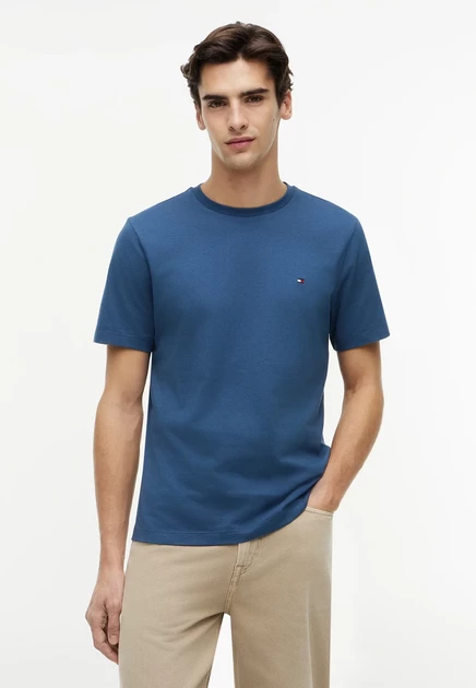 Tommy Hilfiger SEASONAL SOLID TEE CORE ESSENTIALS - Basic T-shirt - timeless tawny aegean sea