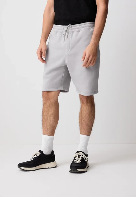 Мужские шорты Next Regular Fit Brushed Zip, серые