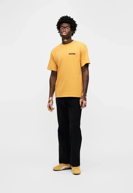 Мужская футболка с принтом Dickies Darrtown, желтая