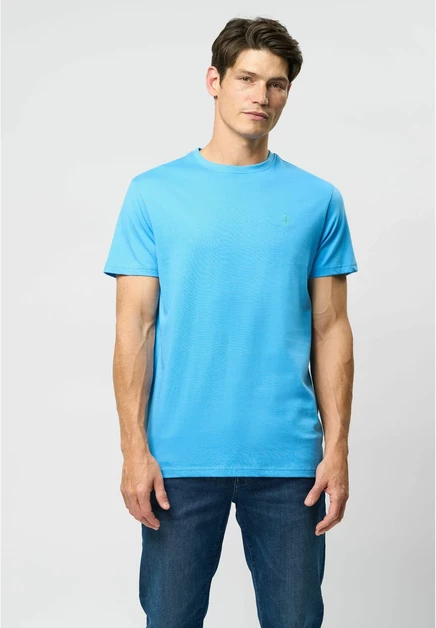 U.S. Polo Assn. UMARJUN T-shirt - Basic T-shirt - white azure blue