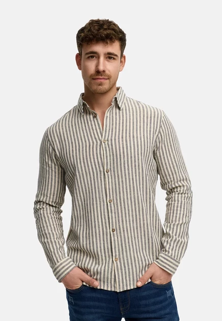 INDICODE JEANS Shirt - optical white navy