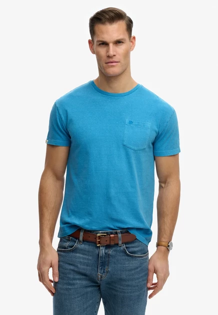 Мужская футболка Superdry Co., голубая
