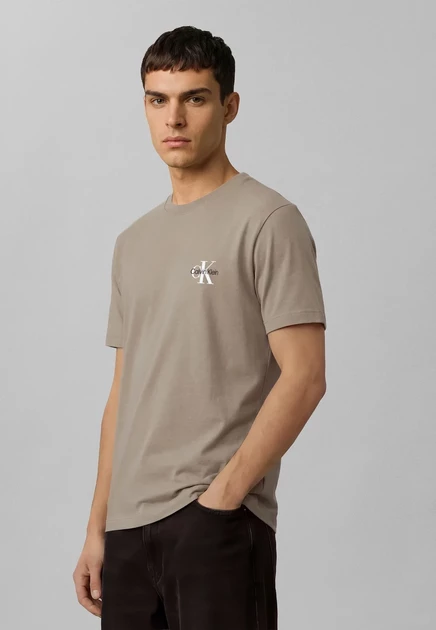 Мужские футболки Calvin Klein Jeans, 2 шт., бело-бежевые