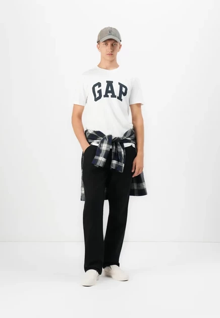 Мужские футболки Gap Logo, 2 шт., черная и зеленая