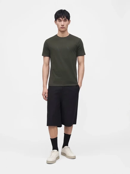 Мужская футболка Armani Exchange Slim с принтом, черная
