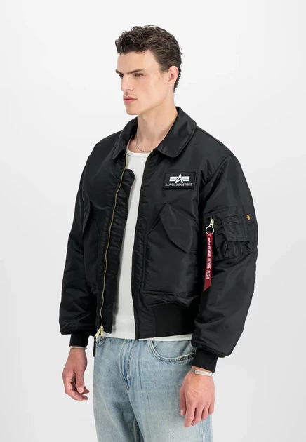 Унисекс-бомбер Alpha Industries CWU-45, чёрный