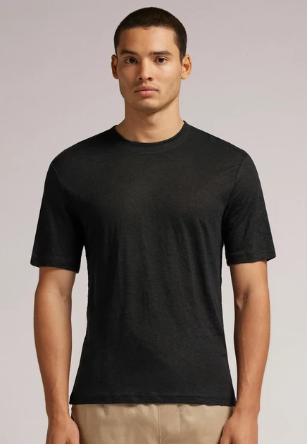 IUMAN Intimissimi LIGHTWEIGHT - Basic T-shirt - white schwarz  black