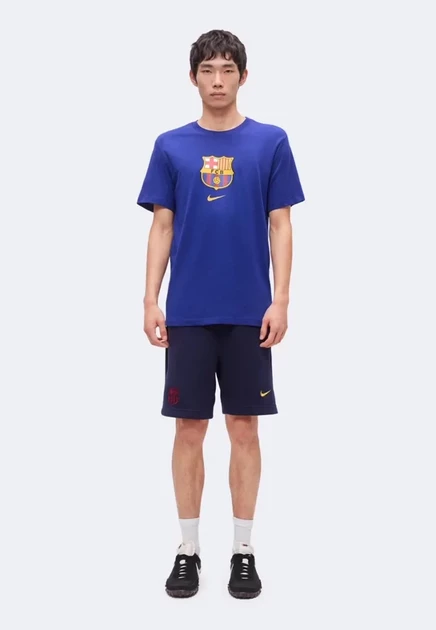 Мужская футболка Nike FC Barcelona, бело-синяя