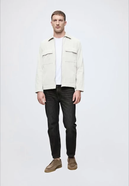 TOM TAILOR DENIM TTWAYLEN RELAXED FIT - Straight leg jeans - light stone blue denim used dark stone grey denim