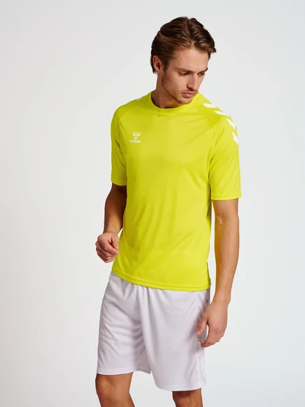 Мужская футболка Hummel XK Core, серая с желтым