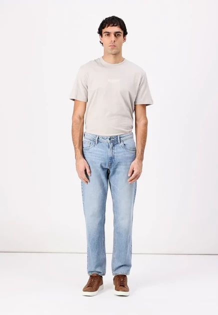 TOM TAILOR DENIM TTWAYLEN RELAXED FIT - Straight leg jeans - light stone blue denim light stone blue denim
